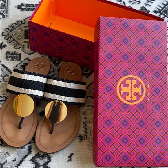 patos striped disk sandal